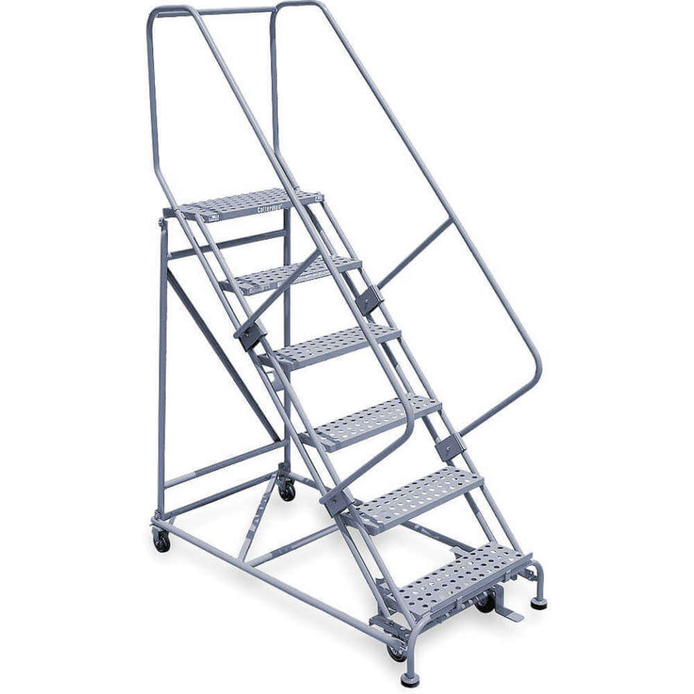 Rolling Ladder Handrail Platform 60 Inch Height