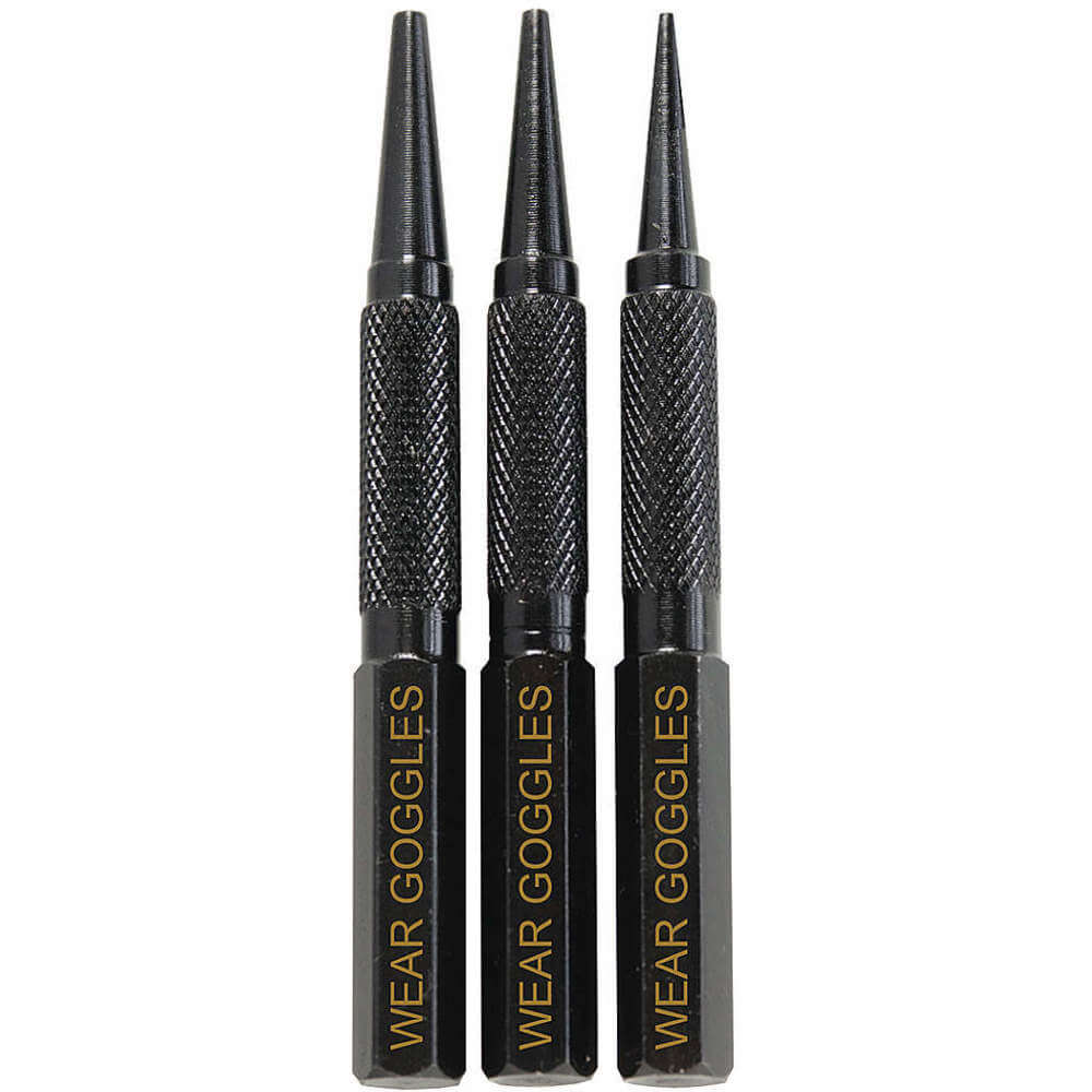 DASCO PRO 77 Nail Setter Set 4 Inch Black Oxide 3 Pc | AB7UAB 24A856
