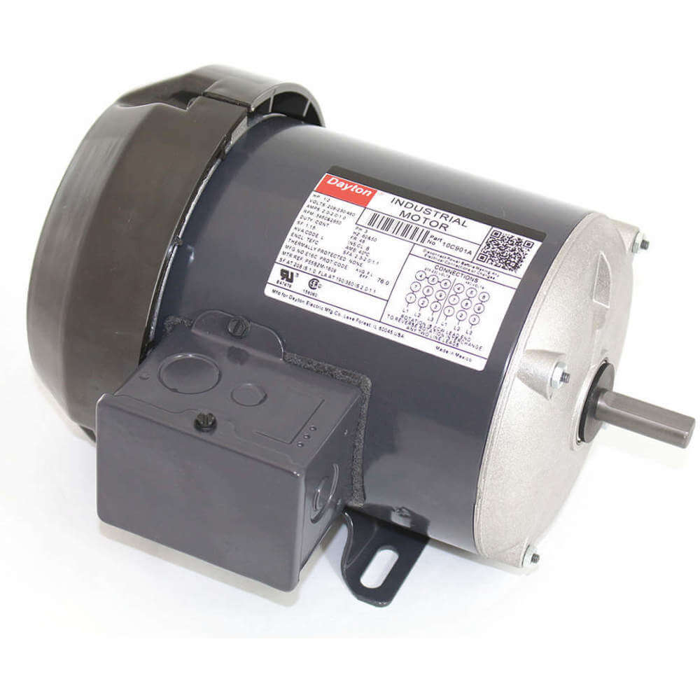 Motor 3 Phase 1/2hp 3450 208-230/460 Eff 71.0