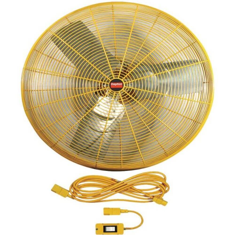 DAYTON 1VCH4 Safety Yellow Air Circulator 24 Inch 6100cfm 115v | AB3TMZ