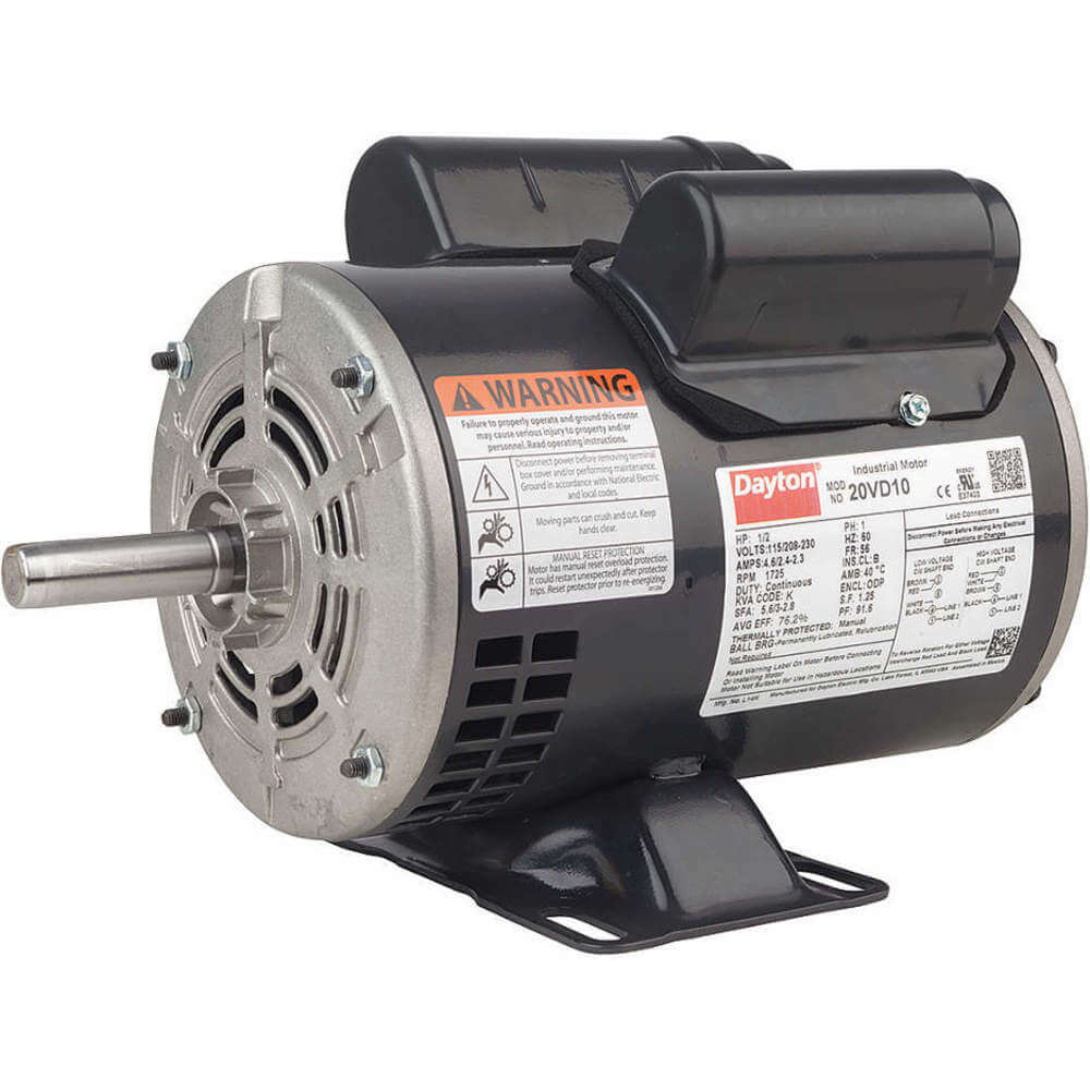 General Purpose Motor Capacitor Start/run Open Dripproof 1/4 Hp 1725 56 Eff 68.5