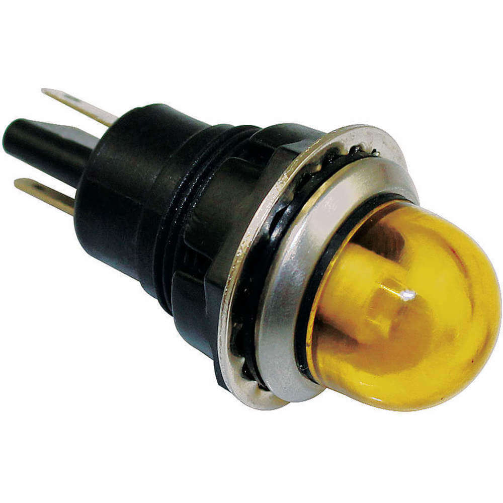 DAYTON 22NY62 Raised Indicator Light Yellow 120v | AB6XCJ