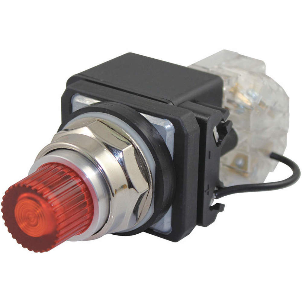 DAYTON 30G410 Pilot Light Led 24vac/dc 30mm Chrome Amber | AC4NVU