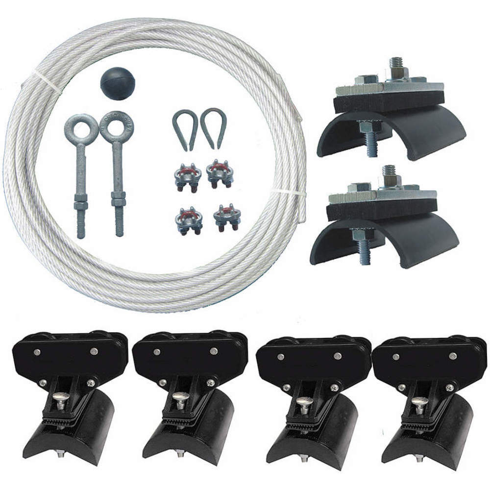 DAYTON 33N203 Festoon System Kit 1/4 Inch Rope L 20 Feet | AC6GAY