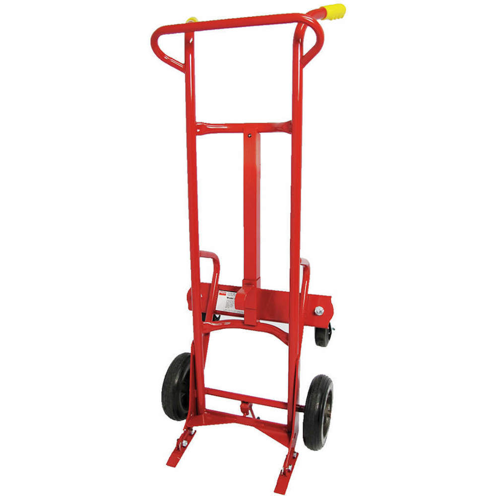 DAYTON 34D647 Drum Truck 55 Gallon Steel Red Height 59 In | AC6LEH