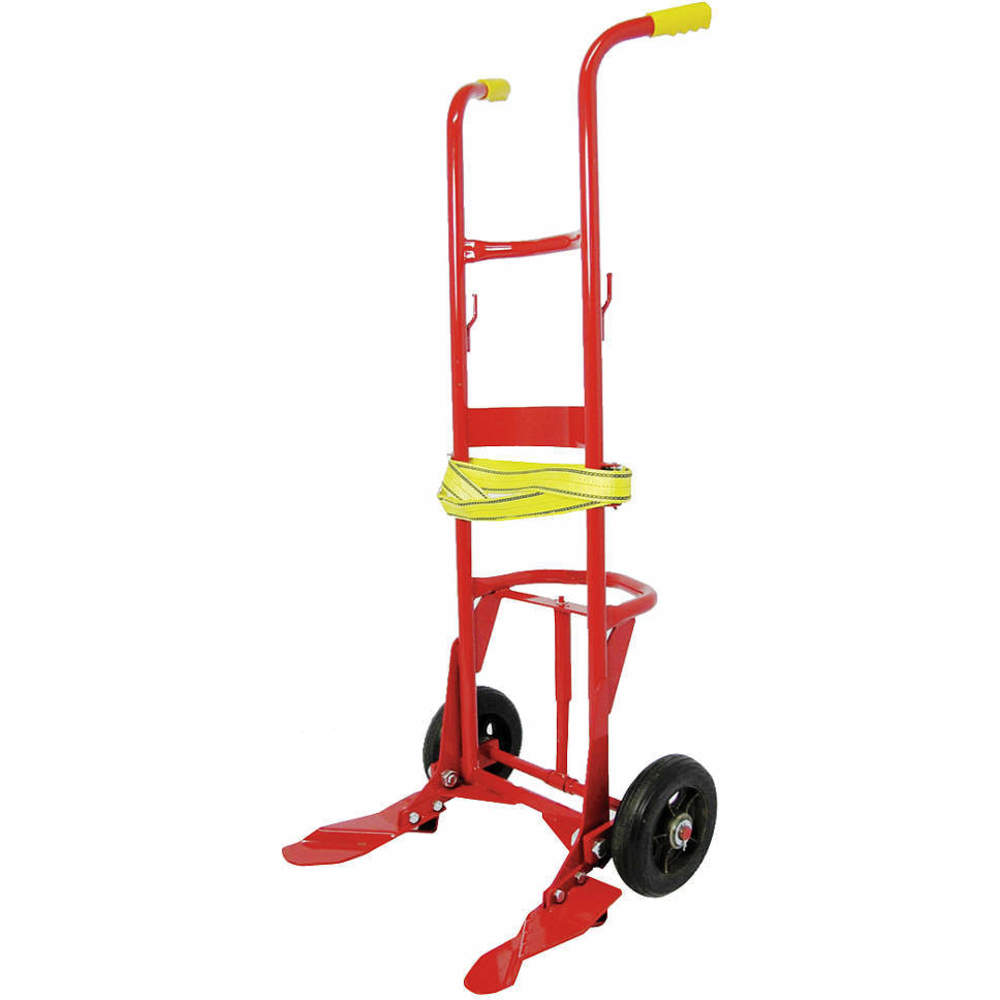 DAYTON 34D649 Drum Truck 55 Gallon Steel Red 56-1/2 Inch Height | AC6LEK