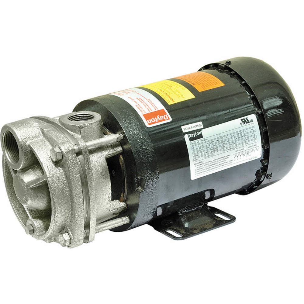 DAYTON 4JPF9 Turbine Pump 1 1/2 Hp 3-phase 4.6/2.3 Amp | AD8EYB