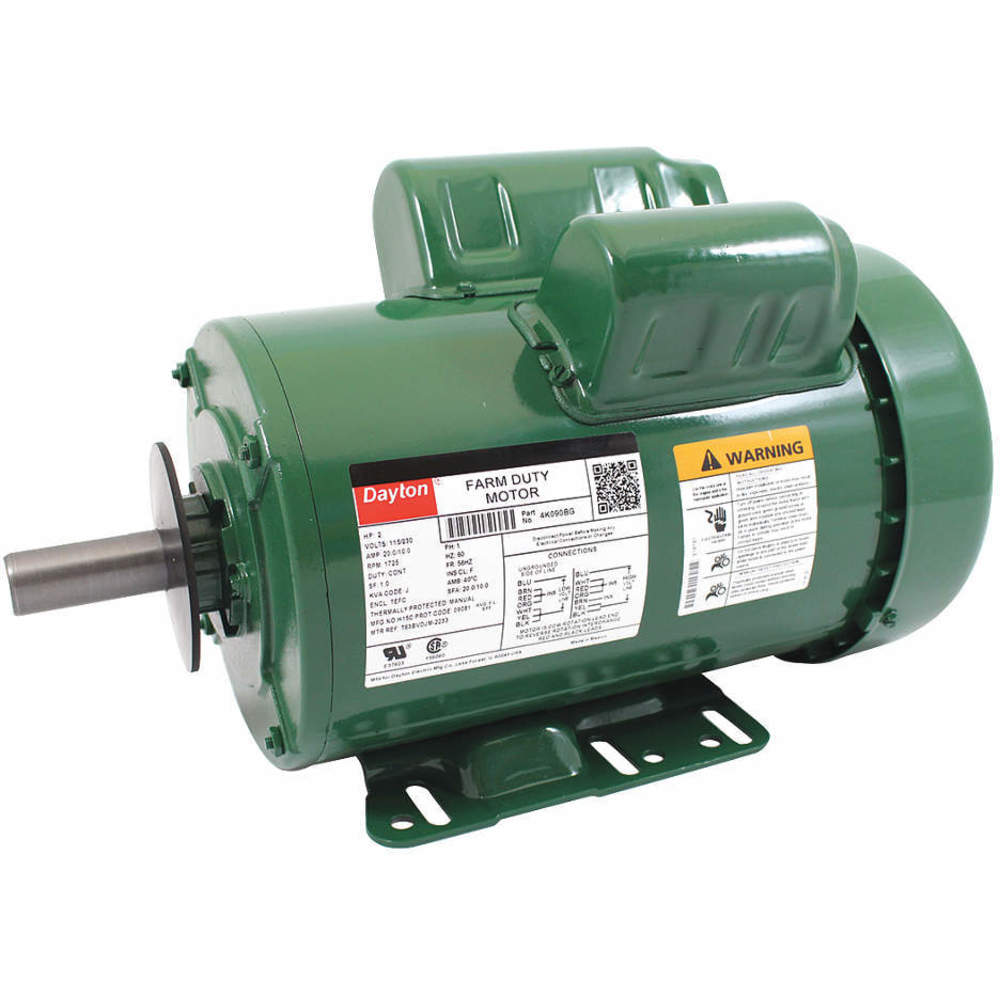 DAYTON 4K090 Farm Duty Motor Capacity Start TEFC 2hp 1725rpm | AJ2HCK