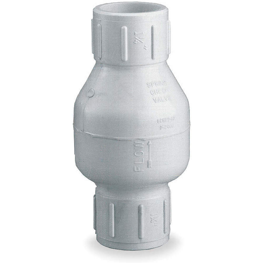 DAYTON 4RG70 Spring Check Valve Pvc 1/2 Inch Slip | AD9FKC
