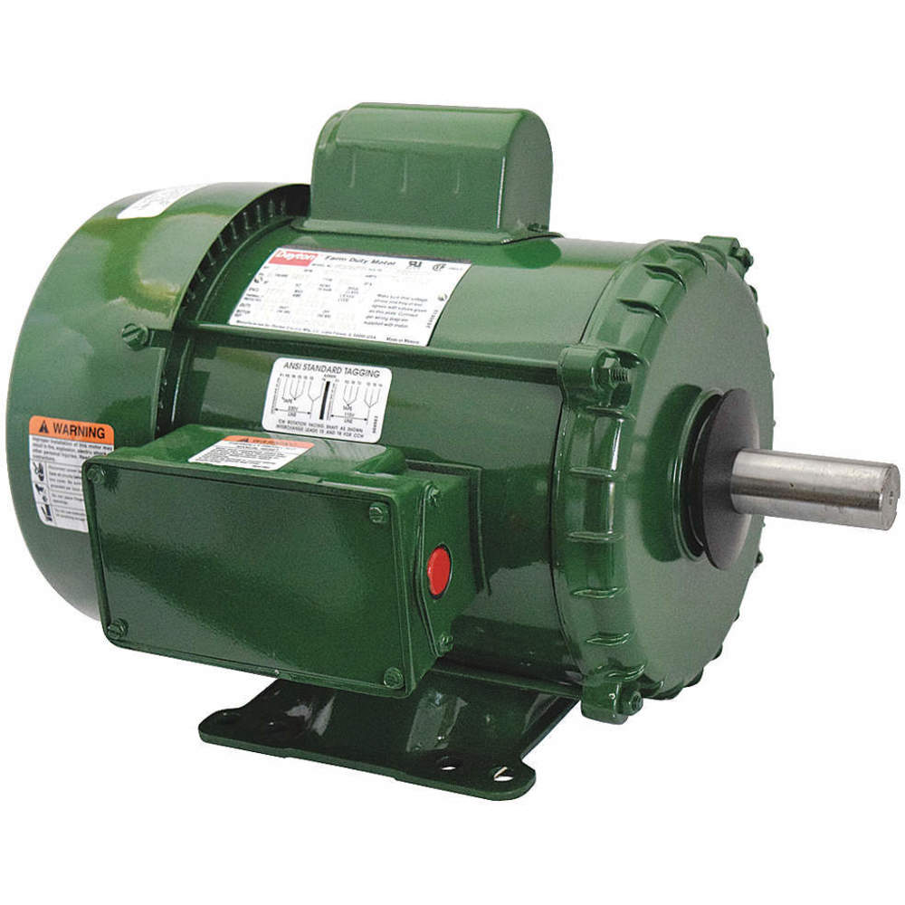 DAYTON 6K313 Farm Duty Motor Capacity Start TEFC 2hp 1740 rpm | AJ2JJW