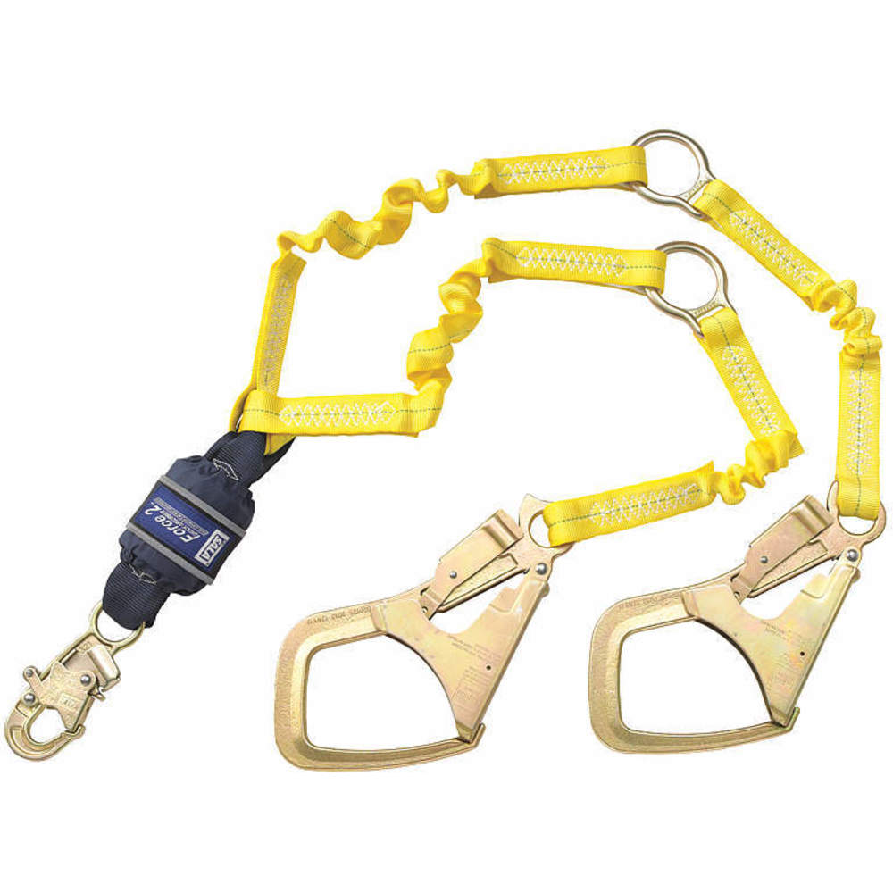DBI-SALA 1246153 Rescue Shock Absorbing Lanyard, 6 ft, Aluminium Snaphook | AG6TWQ 46W451