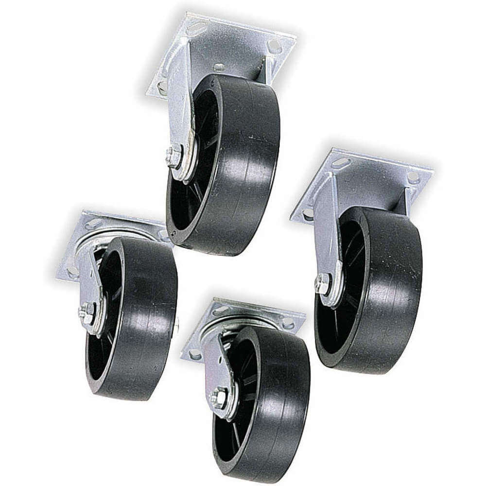 Caster Set 5 Length x 2 W x 6 H 2 Fixed 2 Swivel