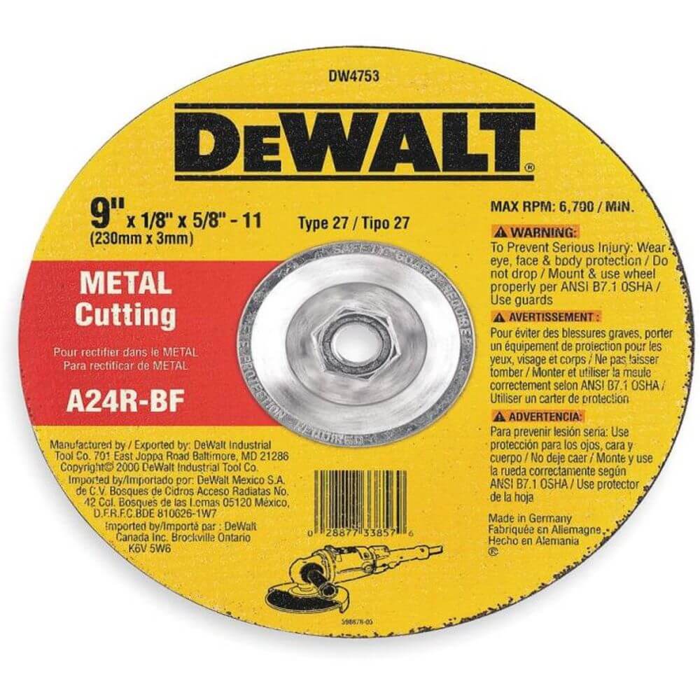 Depressed Center Wheel T27 9 x 1/4 x 5/8-11 Ao