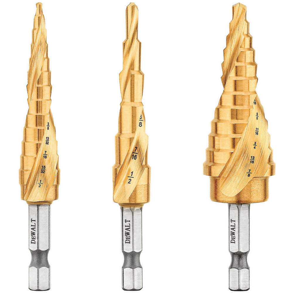 Impact Ready Step Drill Bit Set 3 Pcs