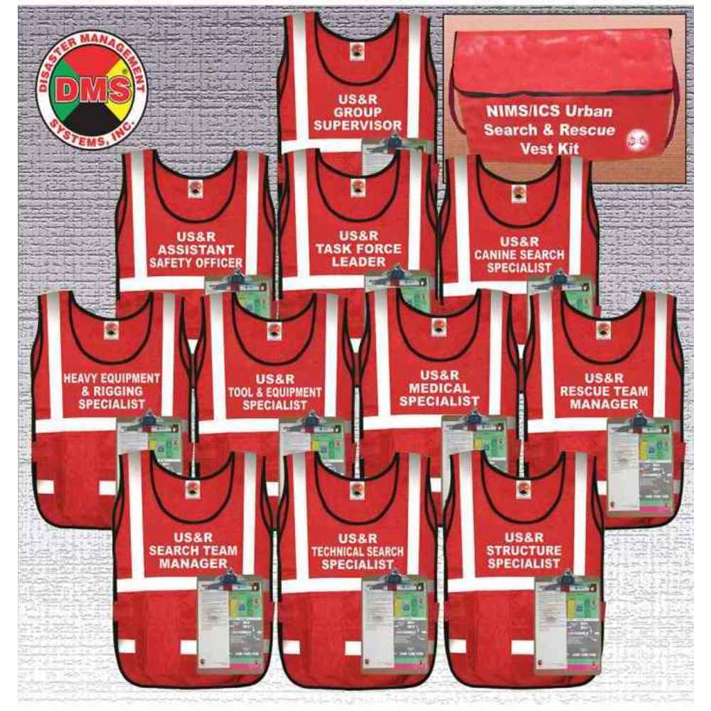 Urban Search And Rescue Vest Kit 11vests