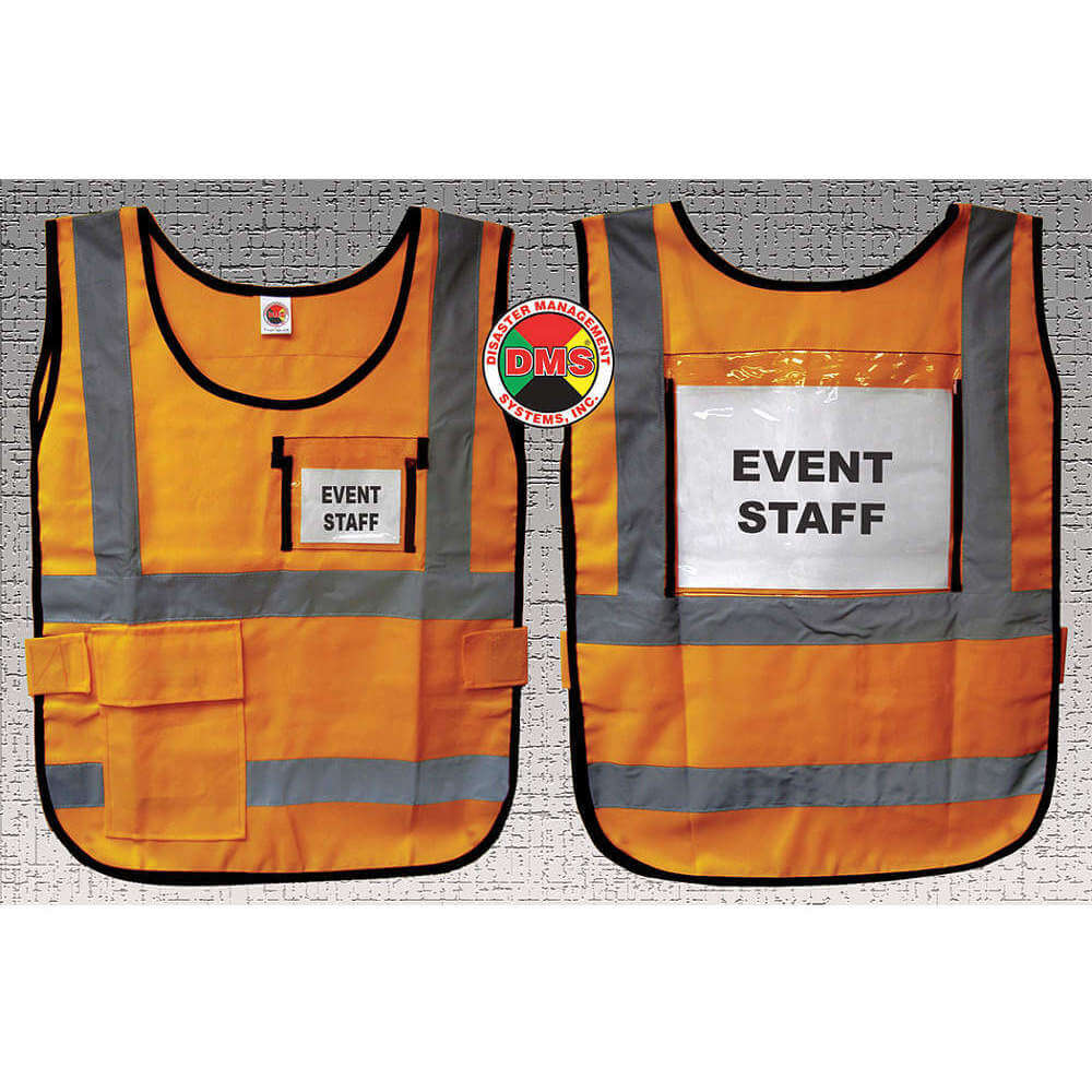 DMS DMS-05836 Safety Vest Orange Nylon | AF7ETW 20XM05