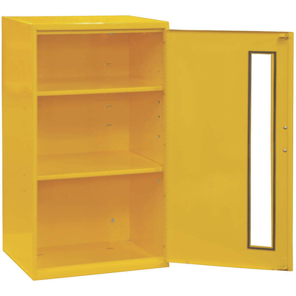 Spill Control Cabinet, Wall Mount, 2 Shelf, Capacity 45 Lbs