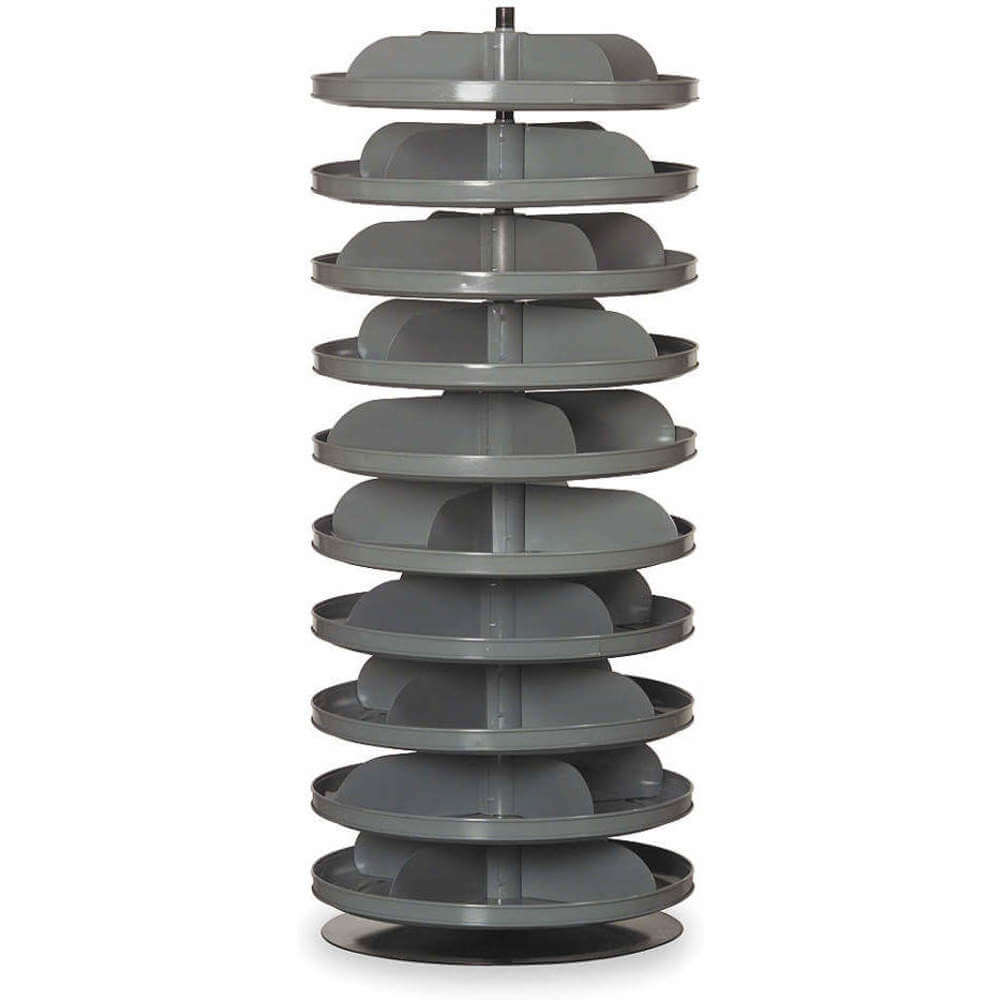 DURHAM MANUFACTURING 1110-95 Revolving Storage Bin, 10 Shelf, Capacity 60 Lbs, Size 17 Inch | AB4EQM 1XHK4