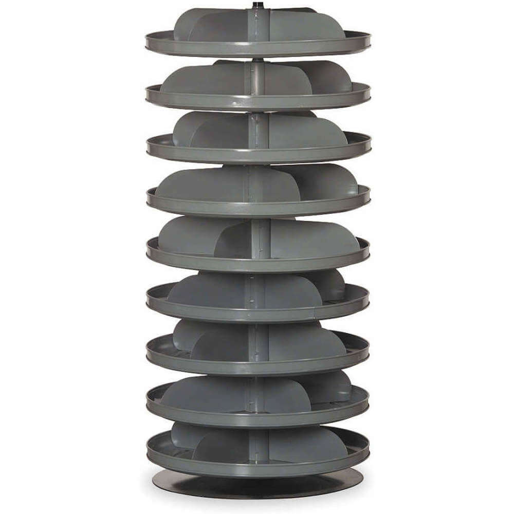 DURHAM MANUFACTURING 1209-95 Revolving Storage Bin, 9 Shelf, Capacity 500 Lbs, Size 28 Inch | AB4EQN 1XHK5