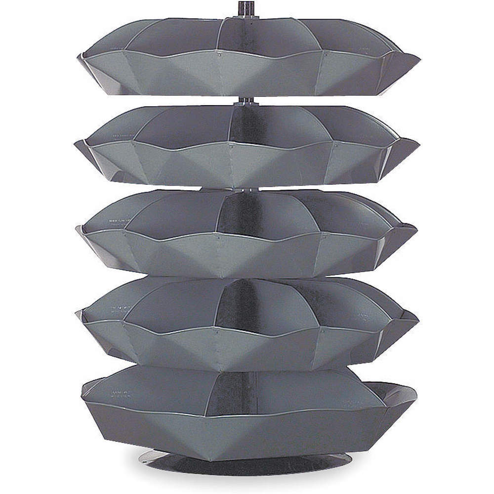 DURHAM MANUFACTURING 1505-95 Revolving Storage Bin, 5 Shelf, Capacity 625 Lbs, Size 44 Inch | AD9LMW 4TJ66