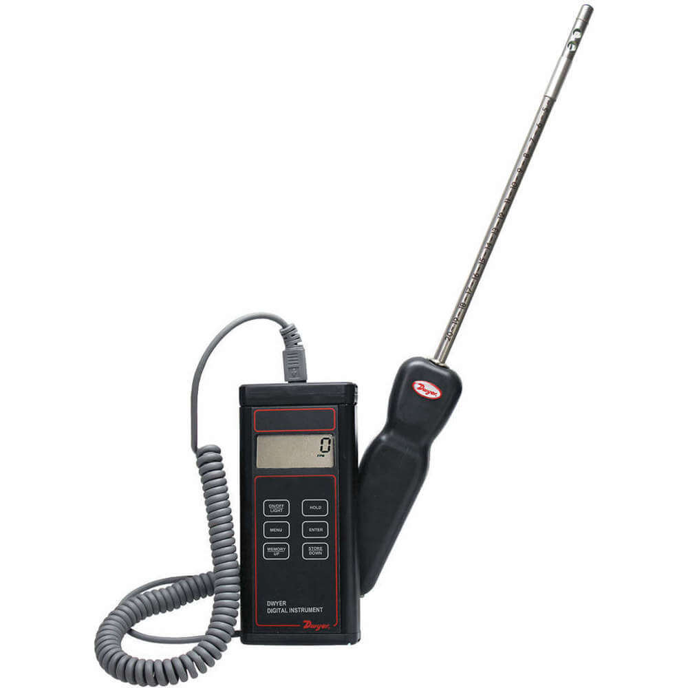 Digital Thermo Anemometer, 9V Battery