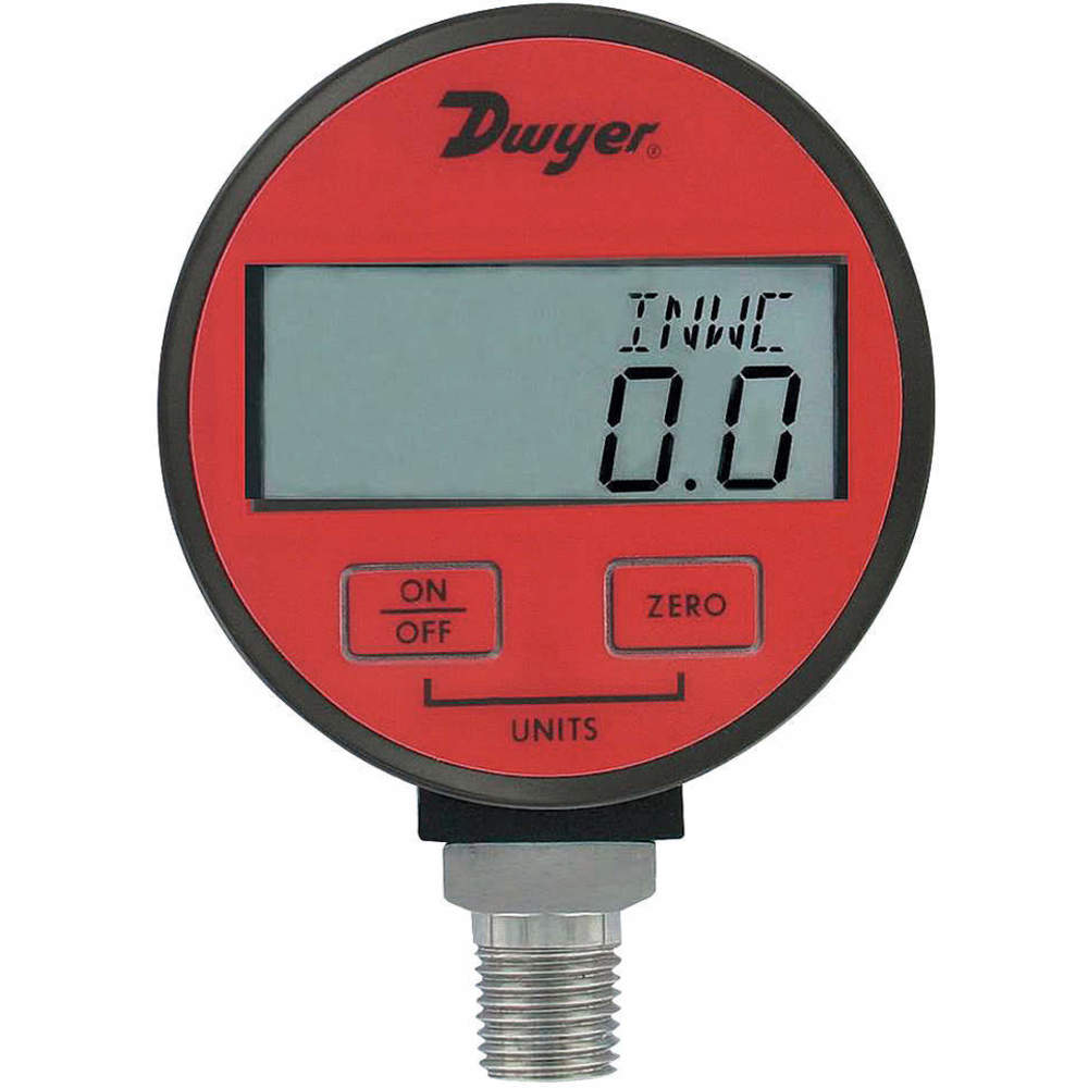 Digital Pressure Gauge, 1 Percent Accuracy, 100 PSI