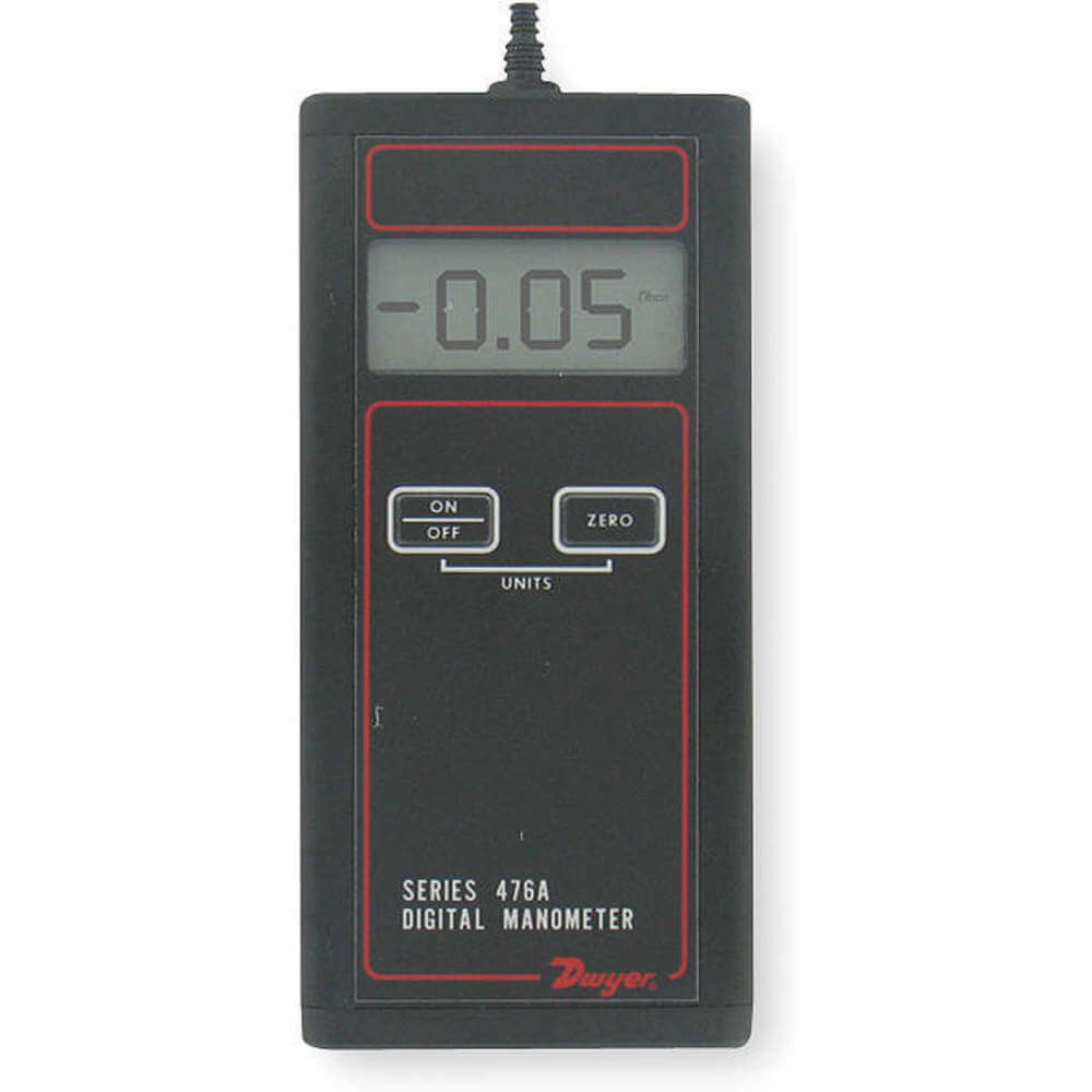 Digital Manometer, -20 To 20 Inch WC