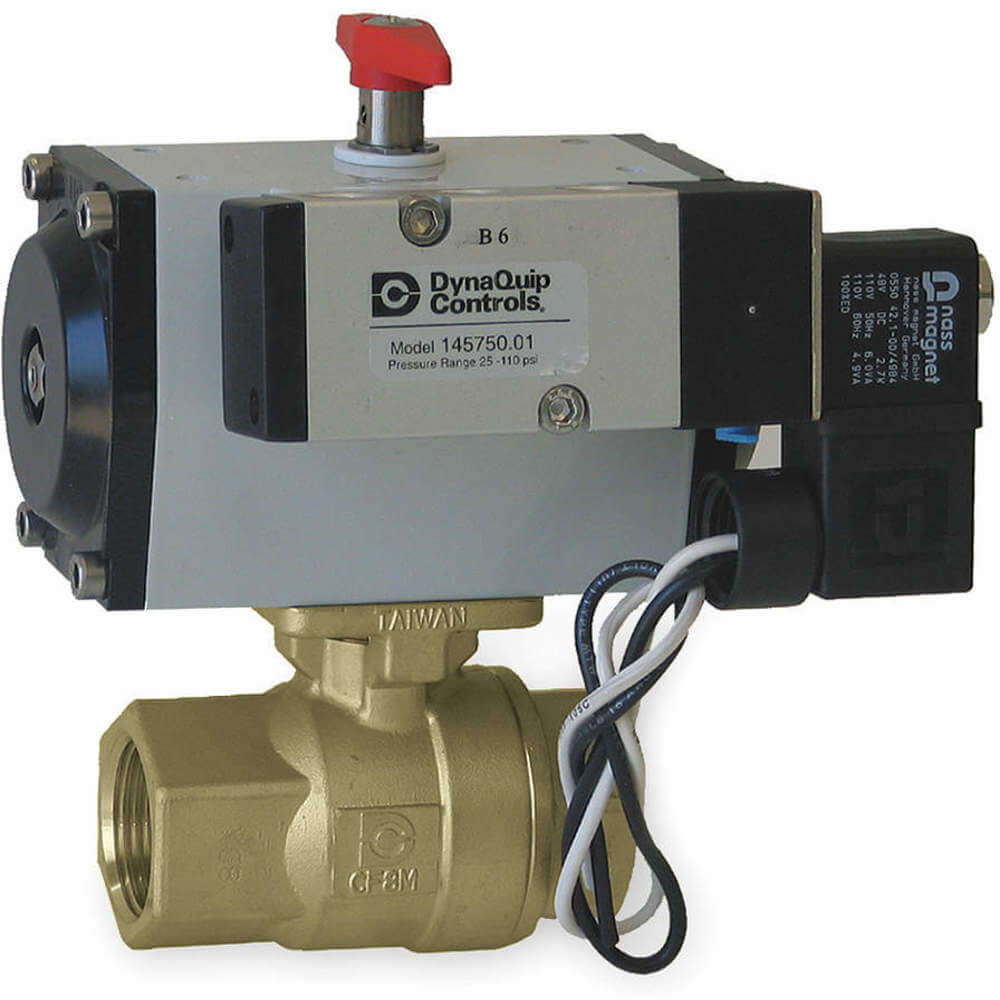 DYNAQUIP CONTROLS PHH2AATD05A Ball Valve 3 Inch Npt Double Acting Brass | AA8ZBF 1AWJ5