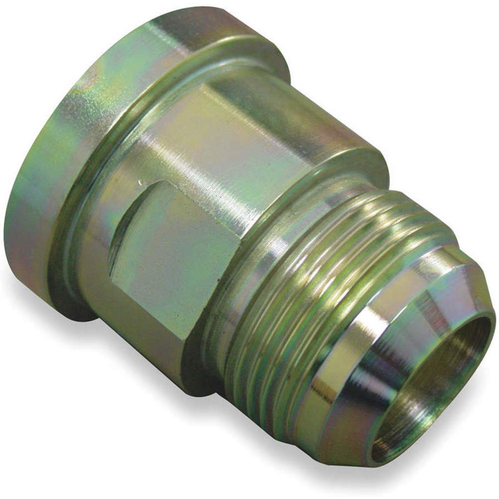 Hydraulic Hose Adapter, 1 Inch x 1 Inch Size, Male x Male, Flange x JIC, Rigid