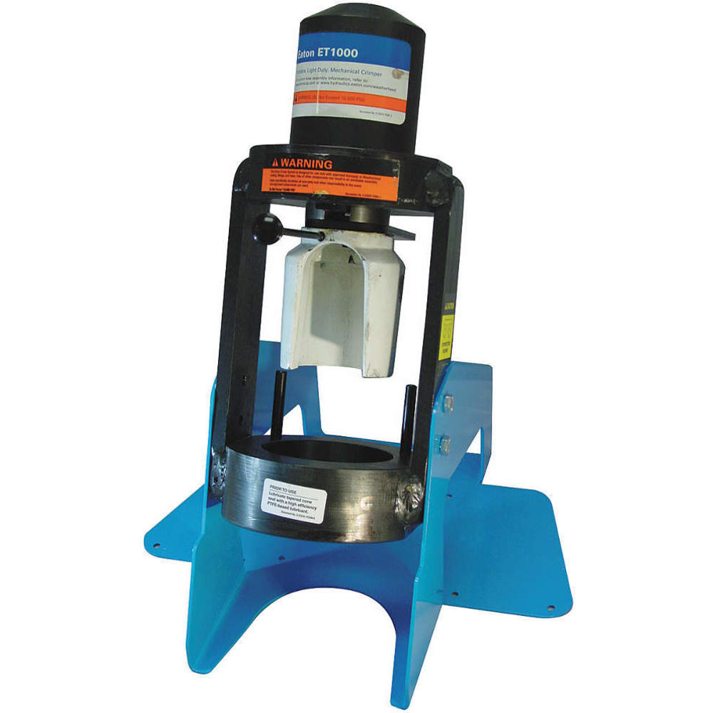 Hydraulic Hose Crimping Machine, 1 1/4 Inch Max, Manual, Bench Mount, 35.3 ton Force