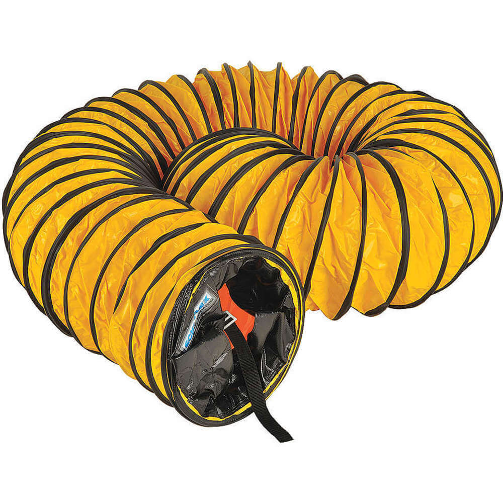 ECKO FDT-21624076BR Ventilation Duct, 8-1/2 Inch Diameter, 25 Feet Length, Yellow | AF3WGB 8DNE5