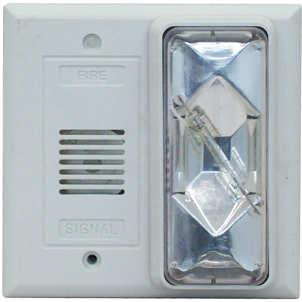 EDWARDS SIGNALING 6536-G5 Horn/Strobe, 24VAC, 4 1/2 x 4 9/16 Inch Size | AA7QHQ 16G823