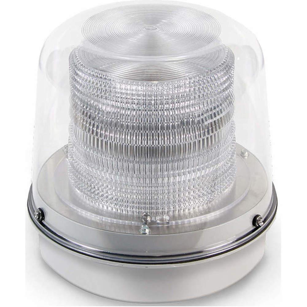 EDWARDS SIGNALING 94DV2C-N5 Strobe Light, Clear, 120VAC, 8 1/16 Inch Dia. | AA7PUZ 16G526