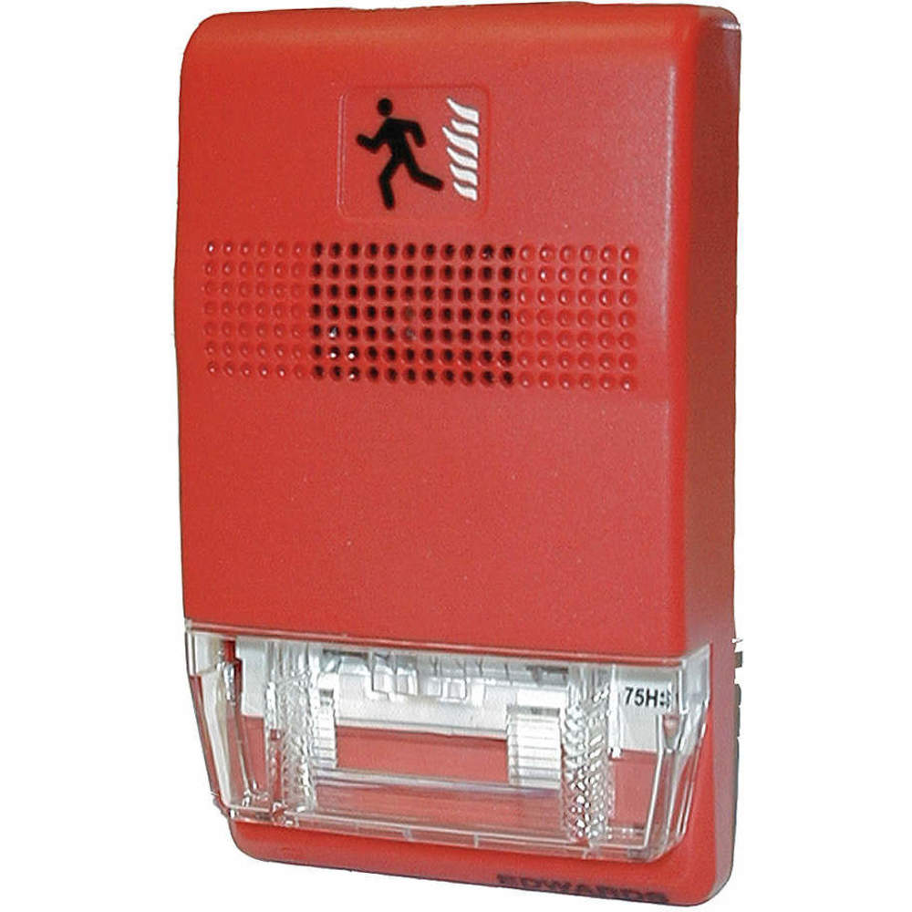 Fire Alarm Horn/Strobe, 5 x 0.5 x 5.875 Inch Size
