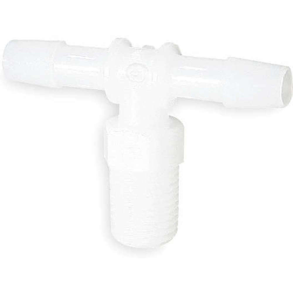 Tee Thread To Barb Polypropylene 3/8 Inch Npt