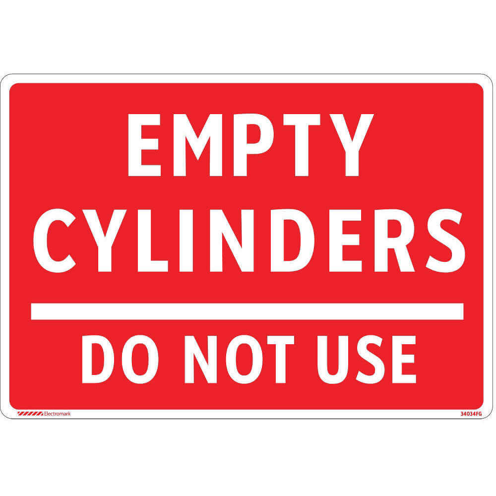 ELECTROMARK 34034FG Gas Cylinder Sign Label 10 Inch Width 7 Inch Height | AF3PKQ 8AGT8