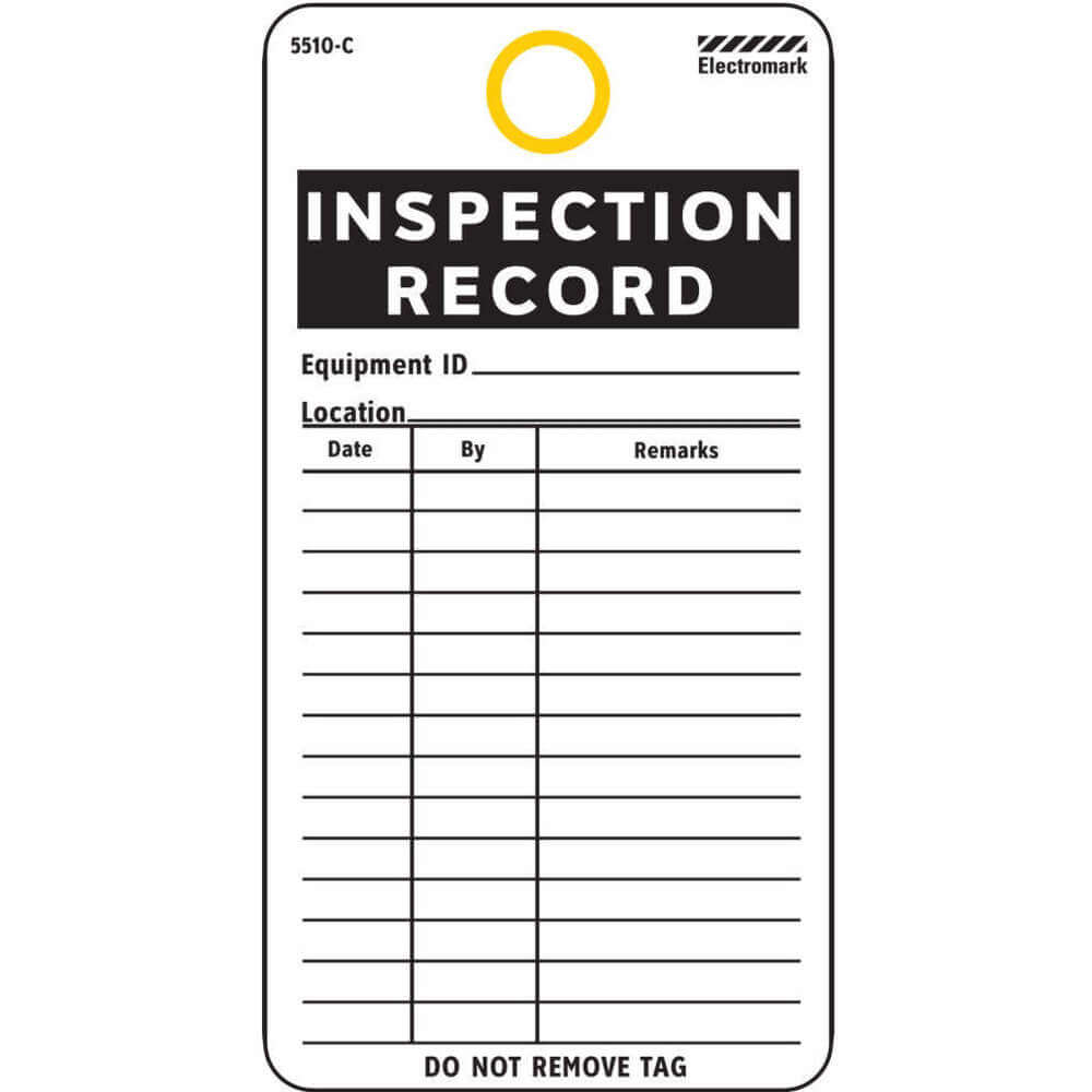 ELECTROMARK 5510C Inspection Received Tag 5-3/4 x 3 Inch - Pack Of 25 | AF4NQG 9DT29