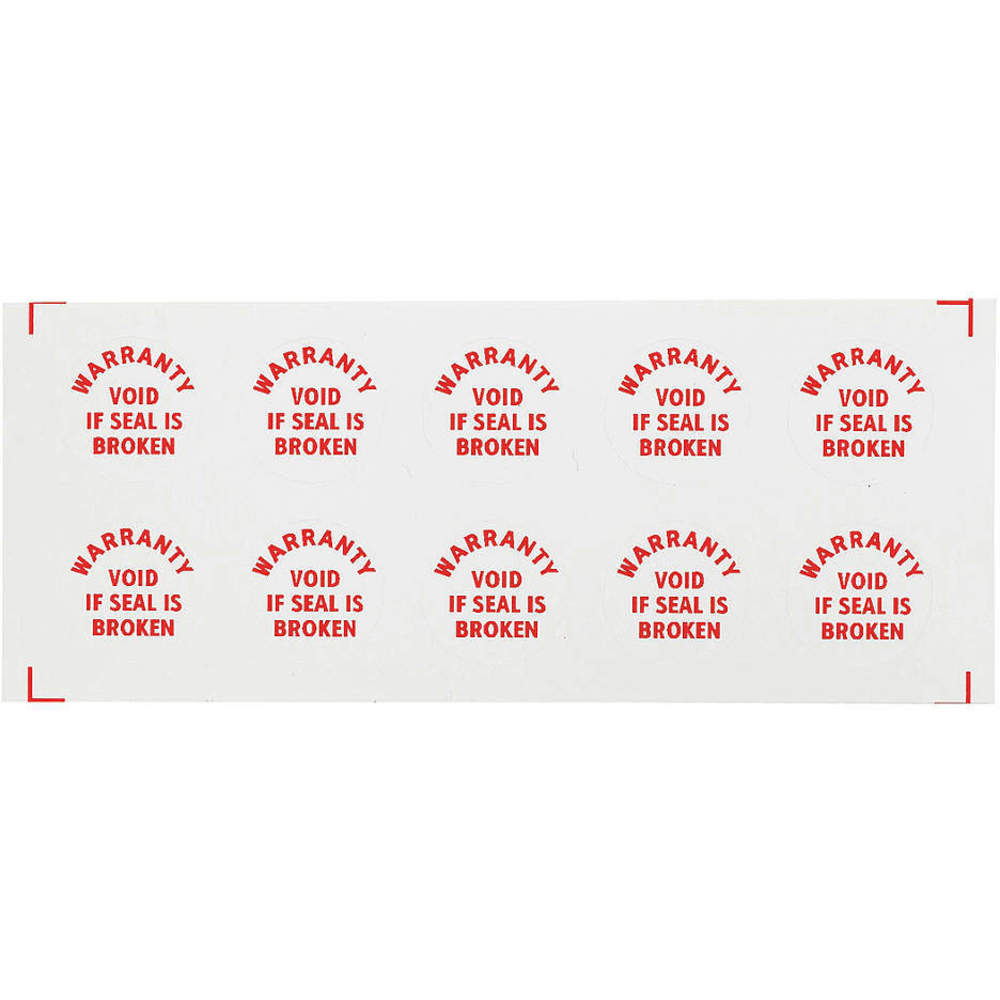 ELECTROMARK C140 Calibration Label Red/white - Pack Of 200 | AD3AGH 3XFF4