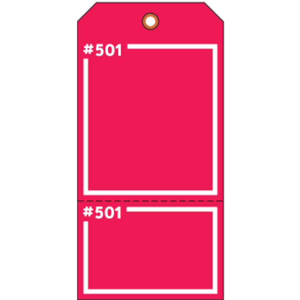 ELECTROMARK T399FR Blank Tag 5-3/4 x 2-7/8 Inch R - Pack Of 100 | AD2WFD 3VCX3