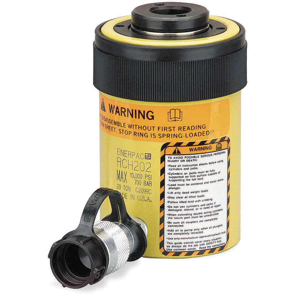 Single-Acting Hollow-Plunger Hydraulic Cylinder, Steel Body