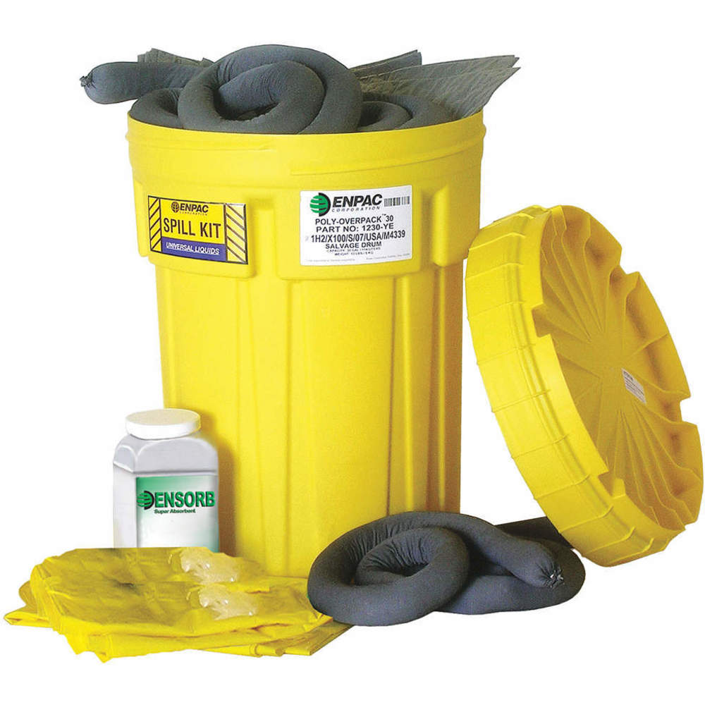 ENPAC 13-30-U-PI Spill Kit Can, 23 Gallon Capacity, Universal | AD9JYJ 4TAJ6