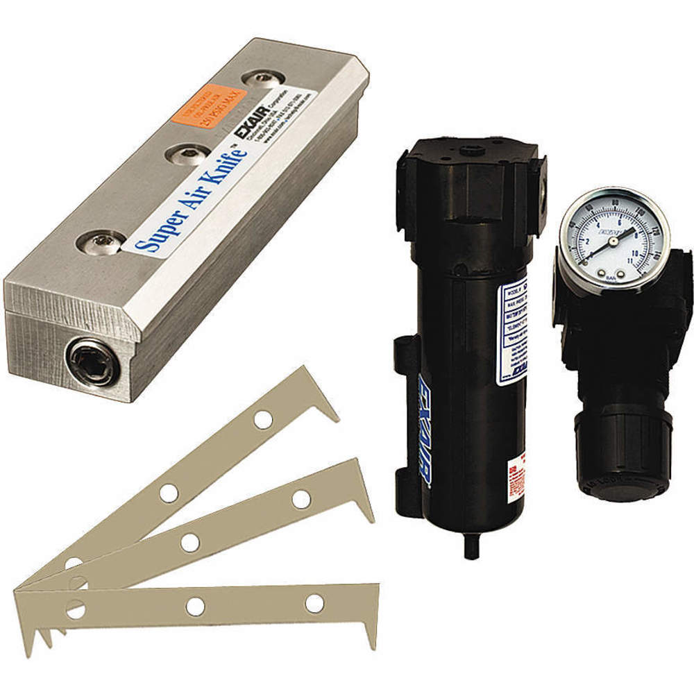 EXAIR 110203SS Air Knife Kit 1/4 Inch Npt 3 Inch Length Stainless Steel | AD8NCL 4LCC2