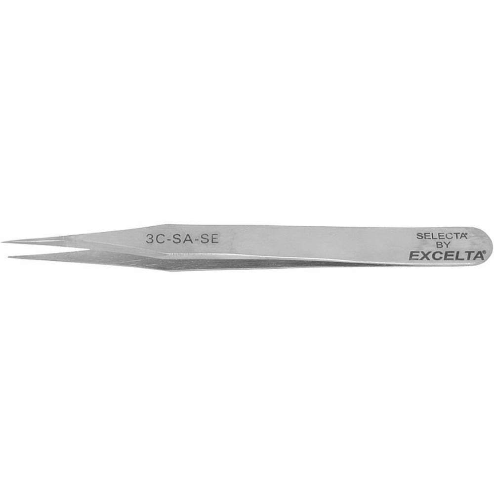 EXCELTA 3C-SA-SE Tweezer Fine 4-1/4 Inch Length Stainless Steel | AG2XQQ 32NE87