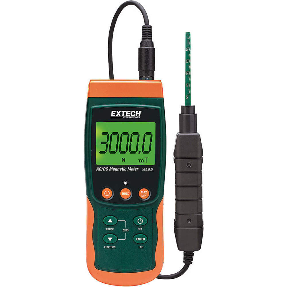 Ac/dc Magnetic Meter/data Logger Lcd