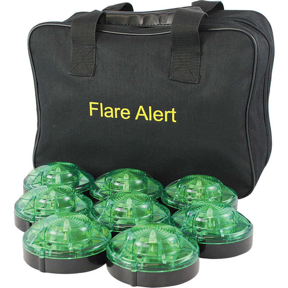 FLAREALERT B8GBP2ONLY Led Road Flare Kit 1 Watt Green | AB8UXW 29DX97