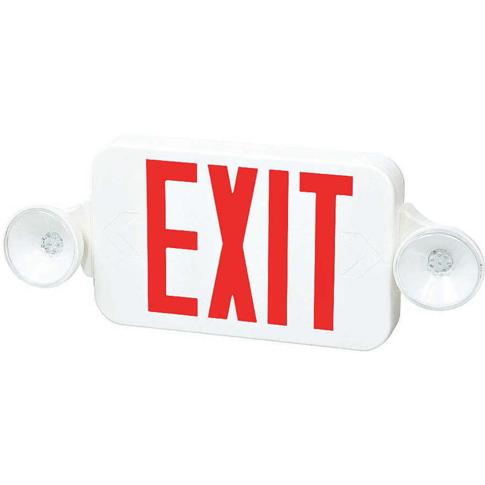 FULHAM FHEC30WR Exit Sign Combo 8-3/16 Inch Height x 18 Inch Width NiCd | AH4PNL 35GK18
