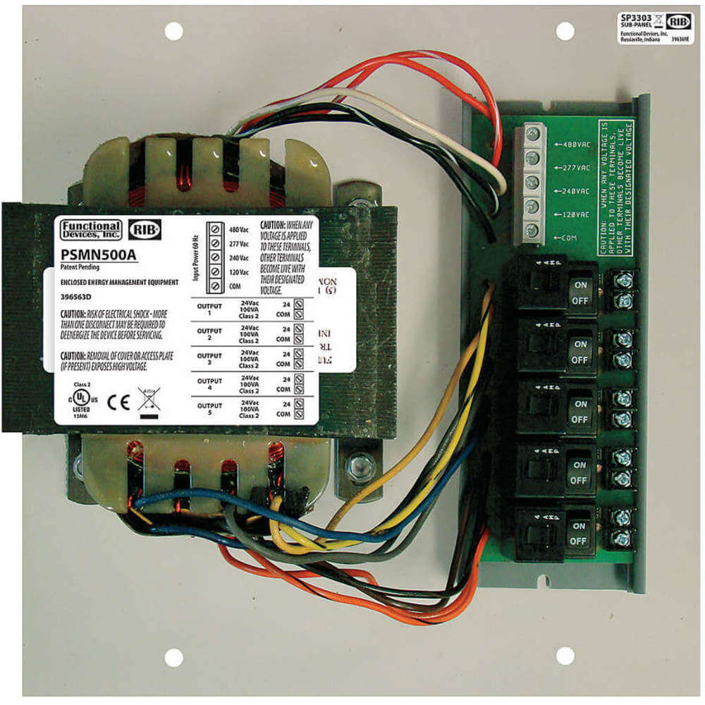 FUNCTIONAL DEVICES INC / RIB PSMN500A Transformer Control In 480/277/240/120 Out 24 | AF7YRH 23NT16