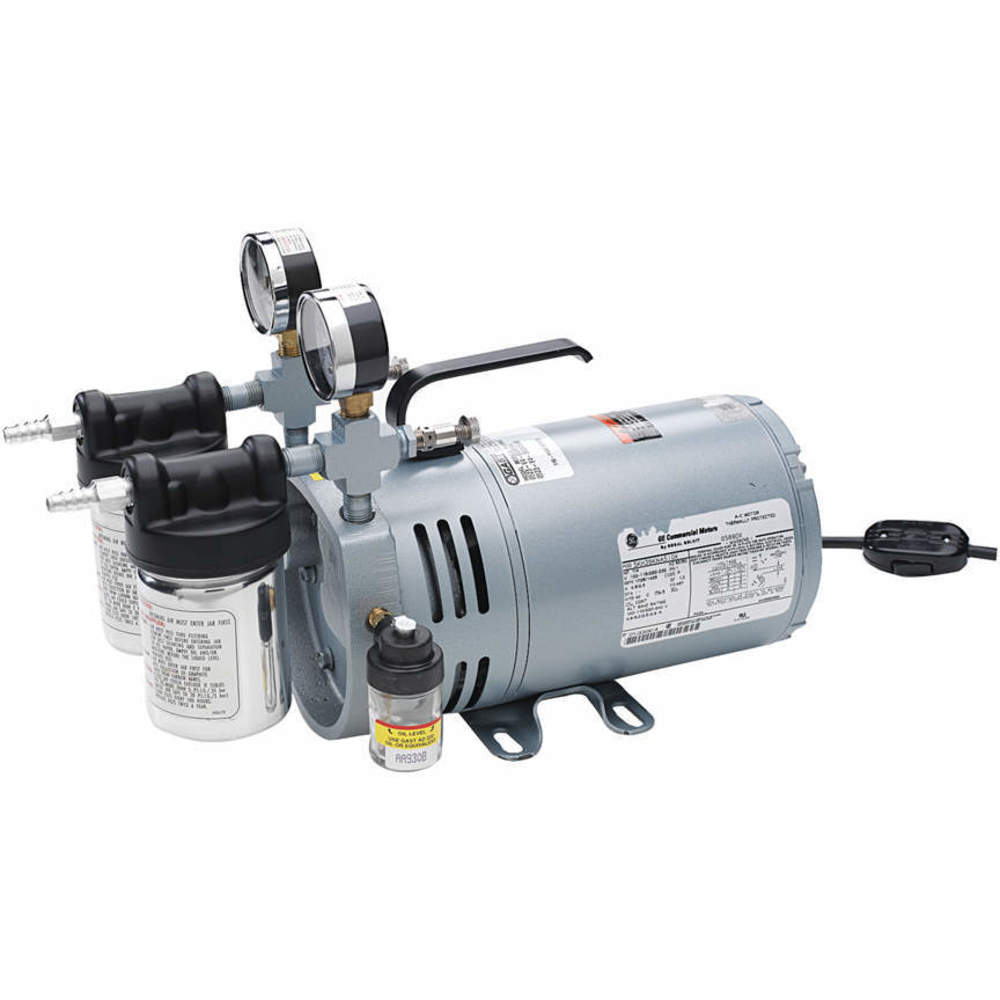 Vacuum Pump Rotary Vane 1/4 Hp 26 Inch Hg