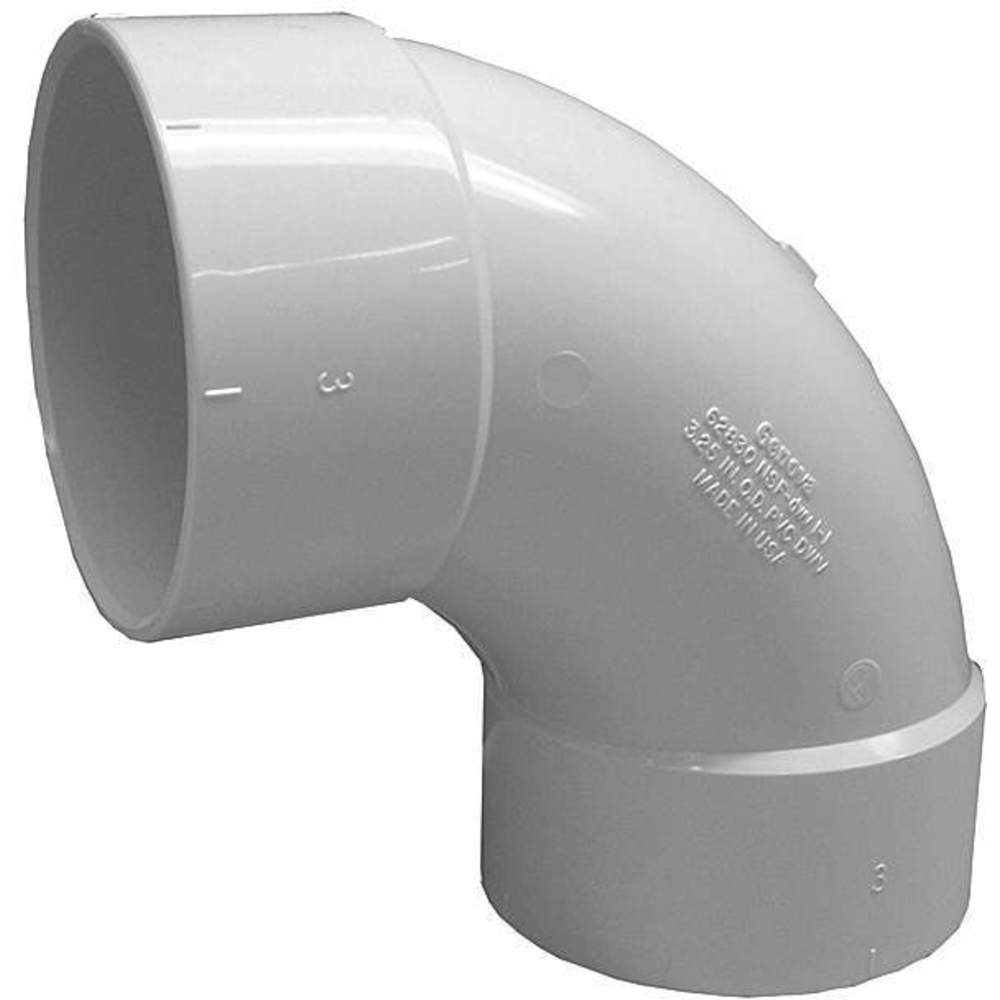 Elbow PVC 30 Schedule White 3 inch Pipe Size