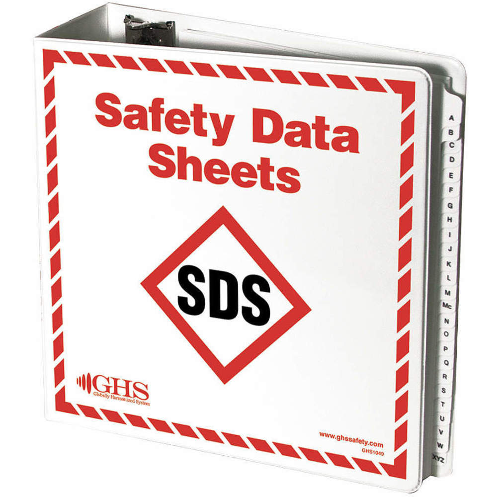 GHS SAFETY GHS1049 Sds Binder With A-z Dividers | AD4FDM 41G465